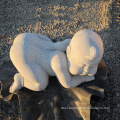 Small size statue lovely baby stone garden sculpture